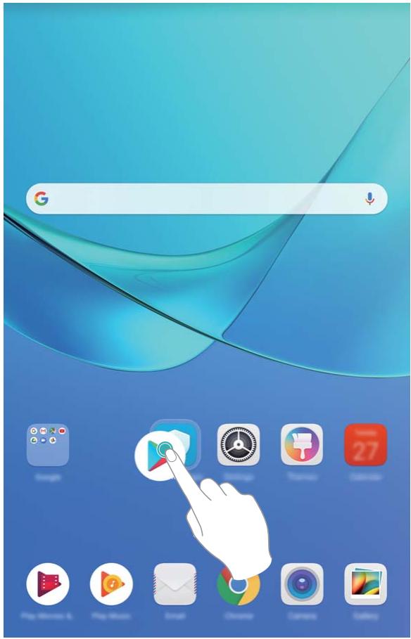 HUAWEI MATEPAD PRO WIFI 6+128GB - Gérer les icônes de l'écran d'accueil - 1