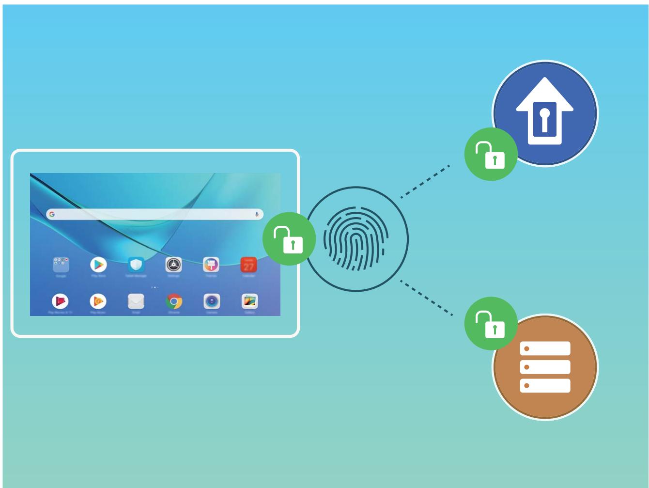 HUAWEI MATEPAD PRO WIFI 6+128GB - Reconnaissance d'empreinte digitale : profitez d'une navigation plus rapide et d'une sécurité renforcée - 1
