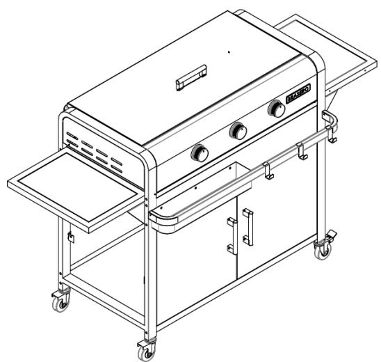 BRASERO LOLA NOIR - ASSEMBLAGE DE LA PLANCHA - 2
