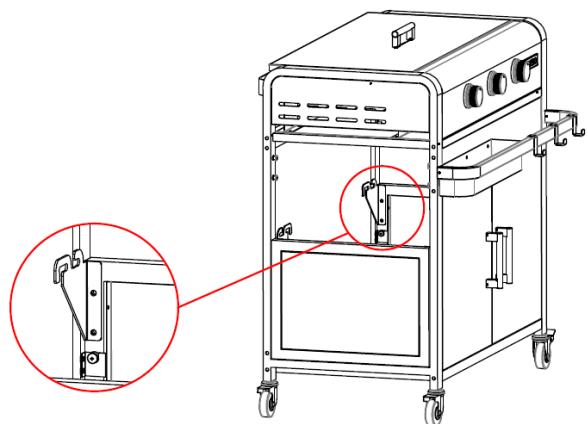 BRASERO LOLA NOIR - ASSEMBLAGE ET VUE D'ENSEMBLE DE LA PLANCHA - 3