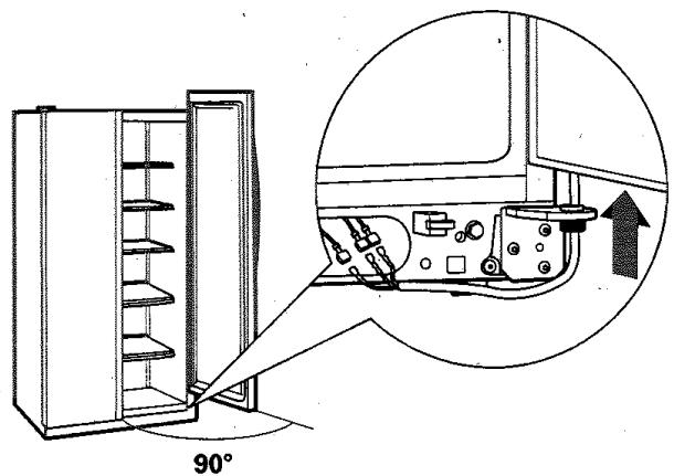GENERAL ELECTRIC PCG 23 NGF-BB600 INOX - ENLEVEZ LA PORTE DU COMPARTIMENT RÉFRIGÉRATION (suite) - 1