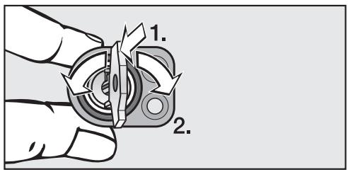 MIELE KWL 4912 SED - Interchanger la serrure : - 3
