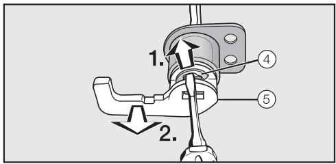 MIELE KWL 4912 SED - Interchanger la serrure : - 2