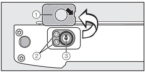 MIELE KWL 4912 SED - Interchanger la serrure : - 1