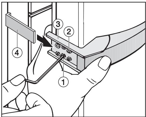 MIELE KWL 4912 SED - Remonter la poignée : - 1