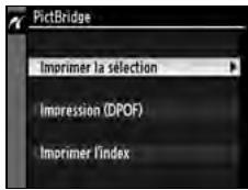NIKON D300+18/200+MBD10 - Choisissez [Imprimer la sélection] ou [Impression (DPOF)]. - 2
