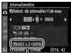 NIKON D300+18/200+MBD10 - Choisissez le nombre d'intervalles et le nombre de prises de vue par intervalle. - 2