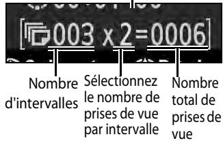 NIKON D300+18/200+MBD10 - Choisissez le nombre d'intervalles et le nombre de prises de vue par intervalle. - 3