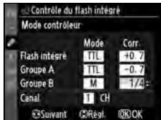 NIKON D300+18/200+MBD10 - Reglez les paramètres pour le groupe B. - 1