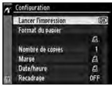 NIKON D300+18/200+MBD10 - Affichez les options d'impression. - 2