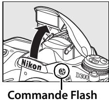 NIKON D300+18/200+MBD10 - Appuyez sur la commande du flash. - 1
