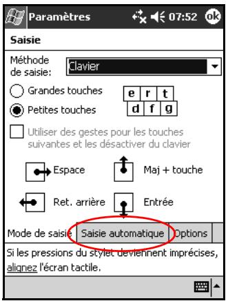 HP 337112-051 - Modification des options de suggestion de mots - 1