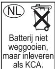 HP 337112-051 - Avertissement relatif à la batterie - 3