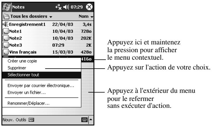 HP 337112-051 - Menu contexts - 1