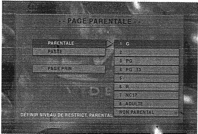 PROLINE TVD 1430 - REGLAGE CONTROLLED PARENTAL - 1