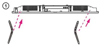 JVC LT-32FD110 - Attaching the Stand - 1