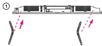 JVC LT-32FD110 - Instalación del soporte - 1