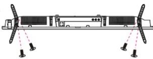JVC LT-32FD110 - Fixar o suporte - 2