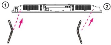 JVC LT-32FD110 - Fixar o suporte - 1