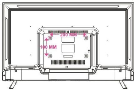 JVC LT-32FD110 - Montagem numa parede - 1