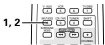 DENON AVR-1602 - Annulation du mode d'entrée externe - 5