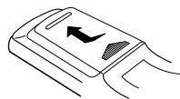 DENON AVR-1602 - Insertion des piles - 1