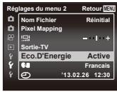 OLYMPUS STYLUS SZ-17 - Appuyez sur la touche MENU. - 6