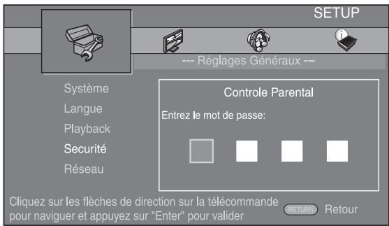 YAMAHA BD-A1010 - Entrez un mot de passer. - 1