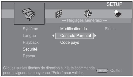 YAMAHA BD-A1010 - Sélectionnez une option de menu. - 1