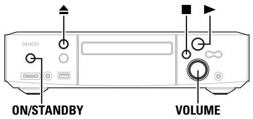 DENON ON/STANDBY VOLUME