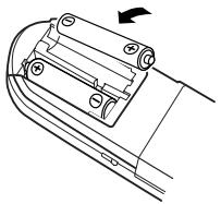DENON S-301 - Insertion des piles - 2