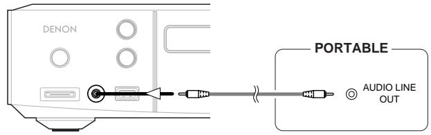 DENON PORTABLE AUDIO LINE OUT