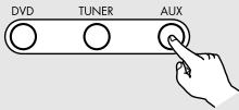 DENON S-301 - Sélectionnez la fonction entrée numérique (DVD, AUX1, AUX2 ou entrée numérique AUX3). - 2