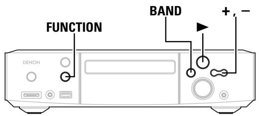 FUNCTION BAND DENON +, -