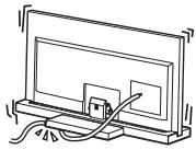SONY SU 52 NX1 - Veillez à ce que le cordon d'alimentation CA ou le cable de raccordement ne soit pas coincide ni écrasé. - 1