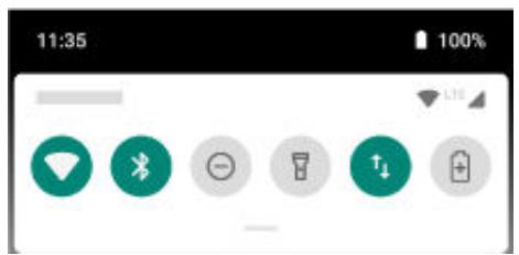 MOTOROLA One Zoom - Ouverture des paramètres rapides - 1