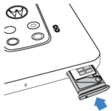 MOTOROLA One Zoom - Remplacer la carte SIM ou la carte SD - 4