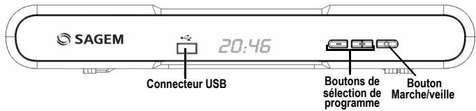 SAGEM DTR67160T - 6-1 FACE AVANT DU RÉCEPTEUR - 1