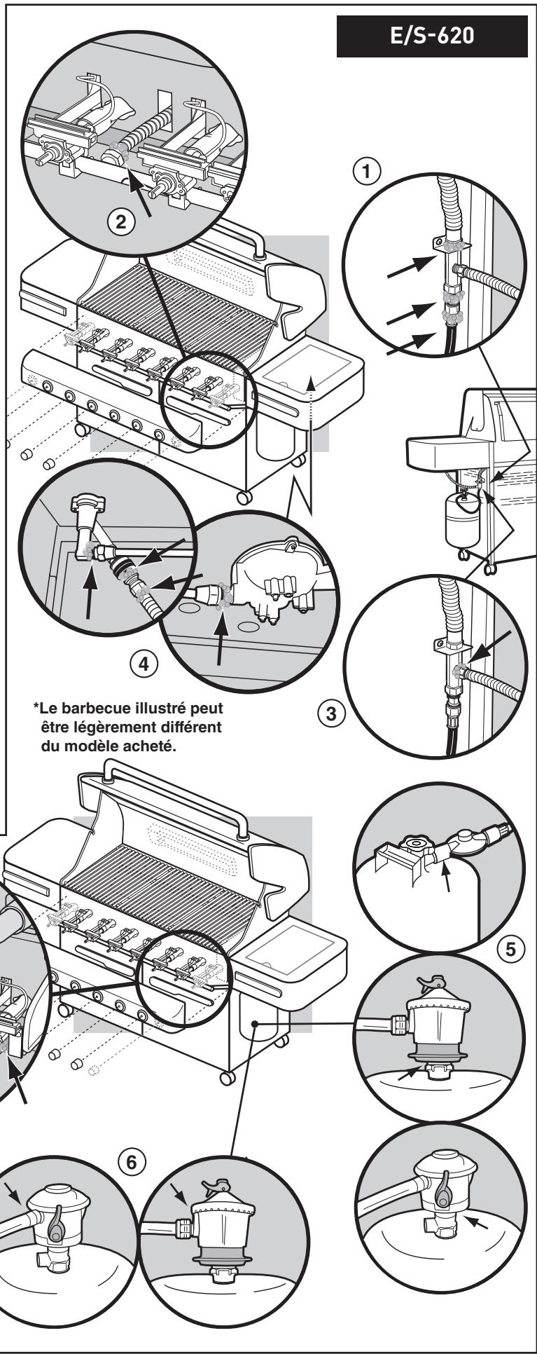 WEBER VSUMMIT S650 INOX - Vérifier les connexions suivantes : - 1