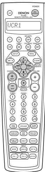 DENON AVC-A11 - Touches de système de platine video (VCR-1/VC 2/VCR-3) - 2