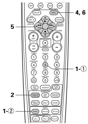 DENON AVC-A11 - Régler le mode d'entrée à "AUTO". - 4