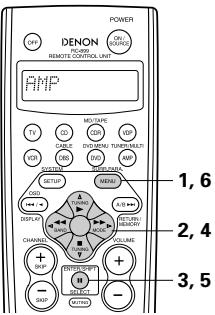 DENON AVC-A11 - Réglage de commande de tonalité - 4