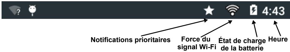 ACER B1-830-K5F0 - Zone de statut et de notification - 1