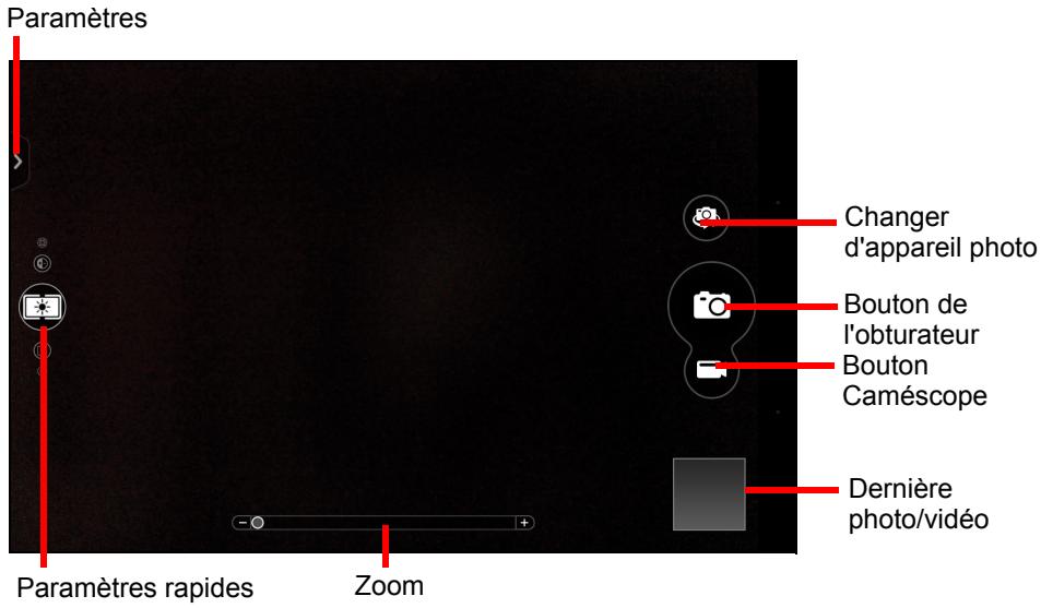 ACER B1-830-K5F0 - Icônes et indicateurs de l'appareil photo/du caméscope - 1