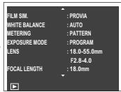 FUJIFILM MXE-2NOiR - Affichage des informations sur les photos - 4