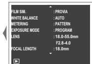 FUJIFILM MXE-2NOiR - Affichage des informations sur les photos - 6