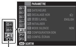 FUJIFILM MXE-2NOiR - Utilisation du menu de réglage - 1