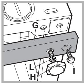 HOTPOINT AWM 129 - Réglage de la machine en hauteur. - 1