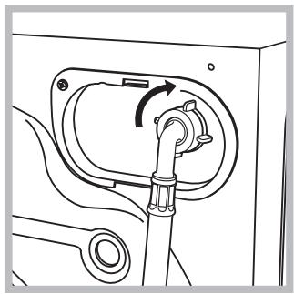 HOTPOINT AWM 129 - Raccordement du tuyau d'arrivée de l'eau - 2