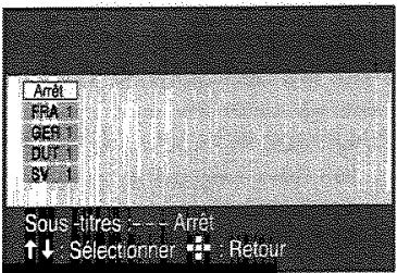 TOSHIBA SD 22 VE - Changement de la langue des sous-titres - 1
